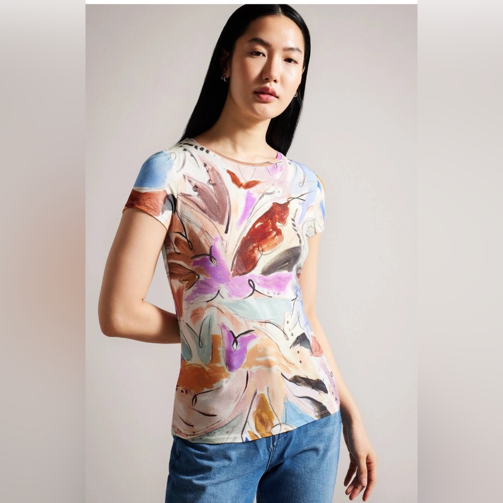 Ted Baker Floral abstract Top size 1